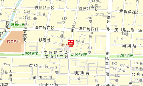 臺中郵局快包一股地圖