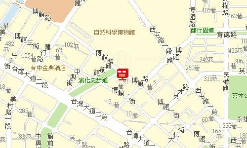 臺中郵局快包一股地圖