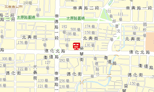 臺中郵局快包一股地圖