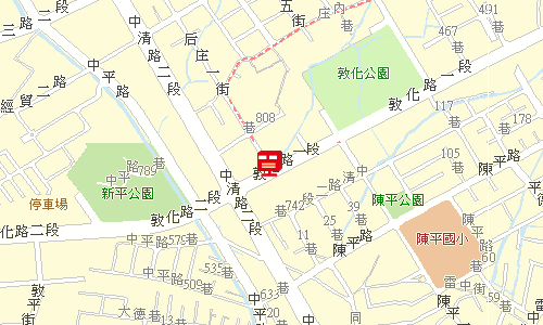 臺中郵局快包一股地圖