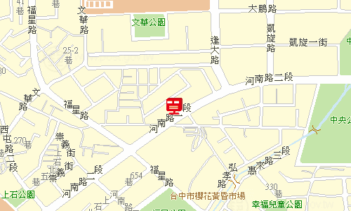 臺中郵局快包一股地圖