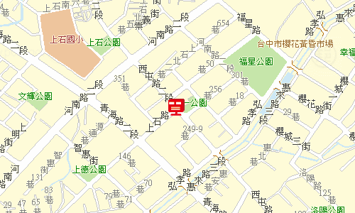 臺中郵局快包一股地圖