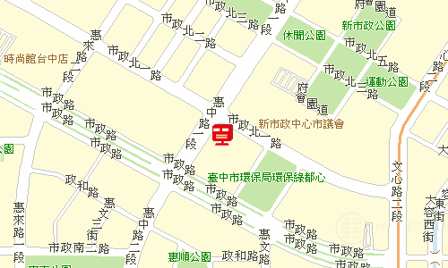 臺中郵局快包一股地圖