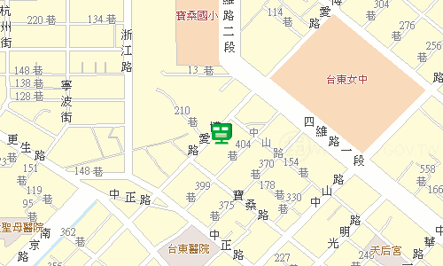 臺東郵局郵務科地圖