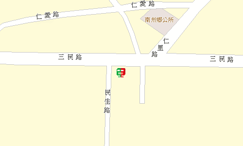 屏東南州郵局地圖