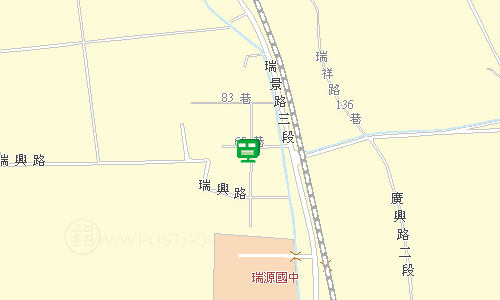 鹿野郵局地圖