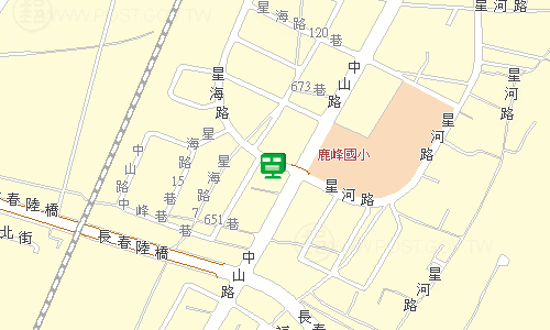 台中港郵局郵務股地圖