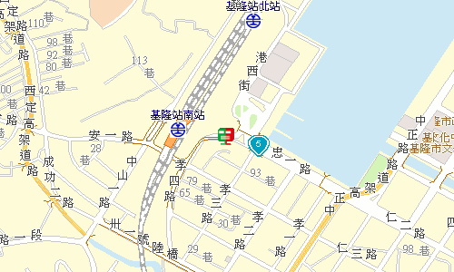 基隆郵局快捷股地圖