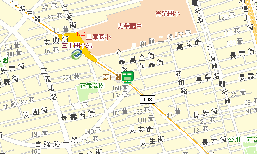 三重郵局郵務科投遞股地圖