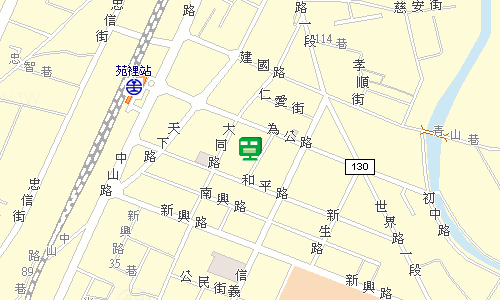 苑裡郵局地圖