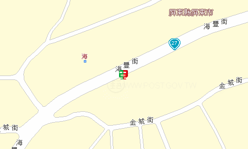 屏東郵局郵務股地圖
