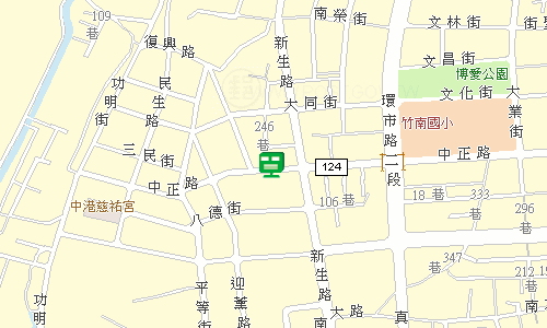 竹南中港郵局地圖