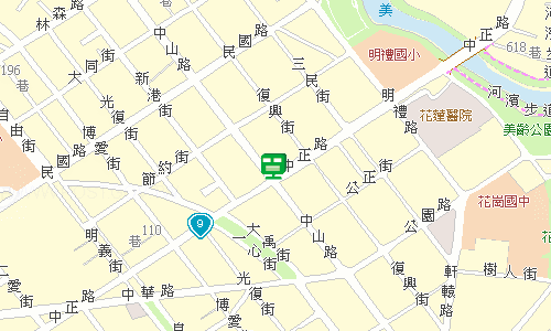 花蓮郵局郵務科地圖