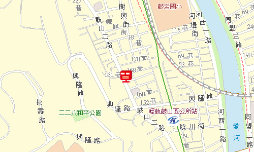 高雄鼓岩郵局地圖