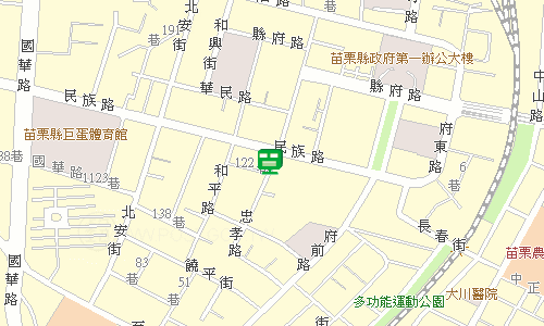 苗栗府前郵局地圖