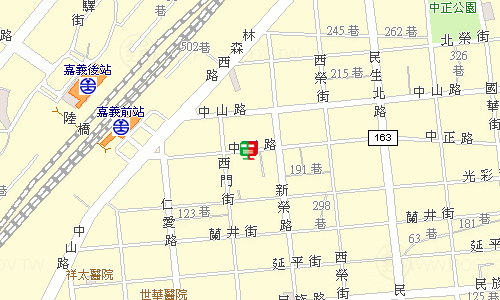 嘉義站前郵局地圖