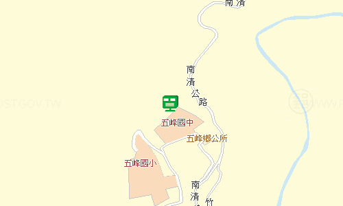 五峰郵局地圖