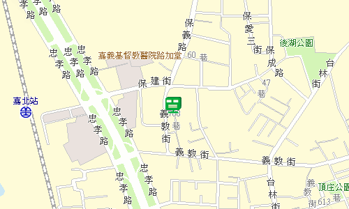 嘉義後湖郵局地圖