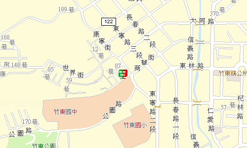 竹東郵局地圖