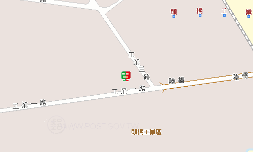 頭橋郵局地圖