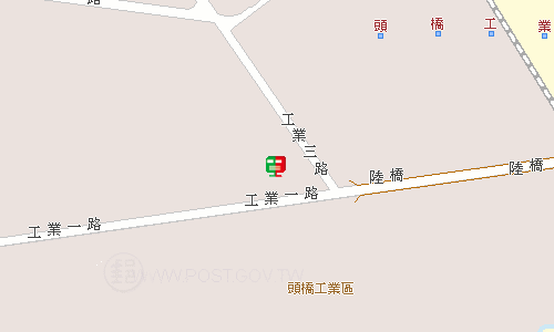 民雄頭橋郵局地圖
