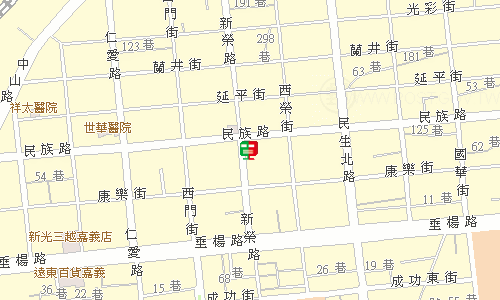 嘉義郵局快捷股地圖