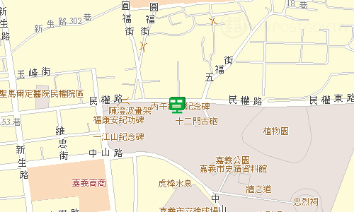 嘉義忠孝郵局地圖