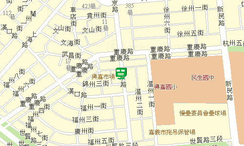 嘉義興嘉郵局地圖