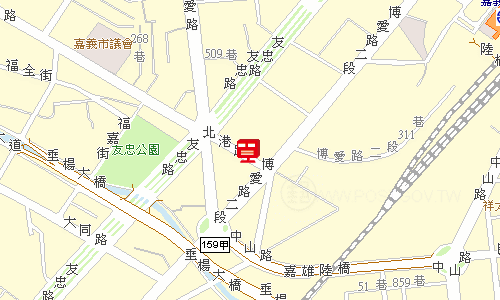 嘉義福全郵局地圖