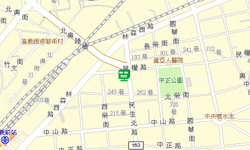 嘉義民權路郵局地圖