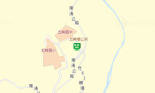五峰郵局地圖