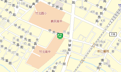 竹北郵局地圖