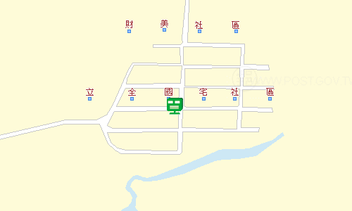 民雄雙福郵局地圖
