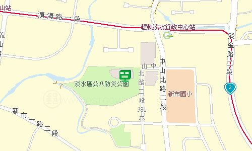 淡水郵局(三重27支)地圖