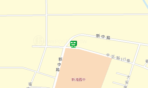 新港郵局地圖