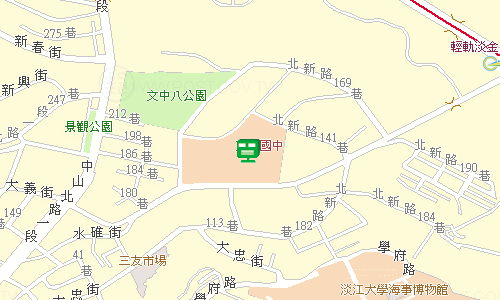 淡水郵局(三重27支)地圖
