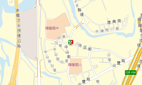 苗栗郵局郵務股地圖