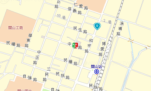 關山郵局地圖