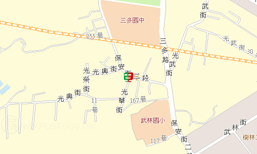 樹林郵局郵務股地圖