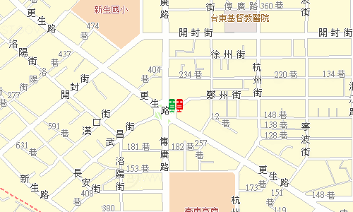 臺東郵局郵務科地圖