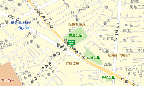 板橋郵局快捷股地圖