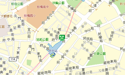 板橋郵局快捷股地圖