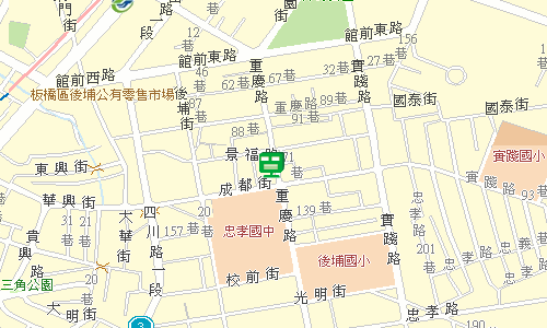 板橋郵局快捷股地圖