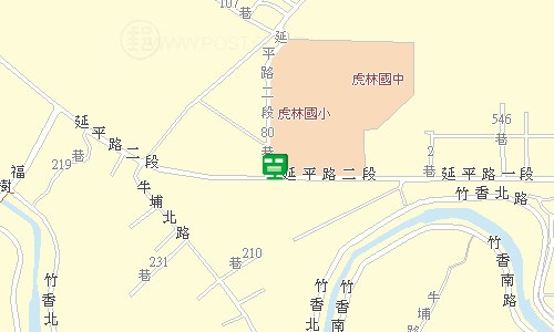 新竹郵局投遞股地圖