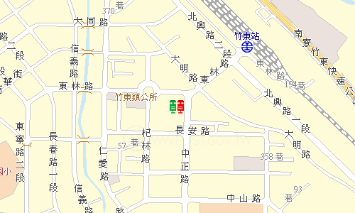 竹東郵局地圖