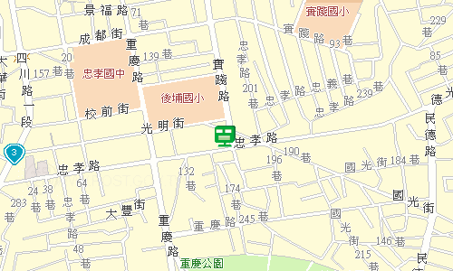 板橋郵局快捷股地圖