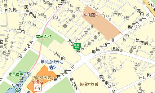 板橋郵局快捷股地圖