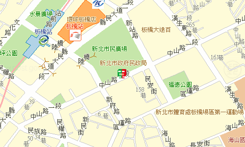 板橋郵局快捷股地圖