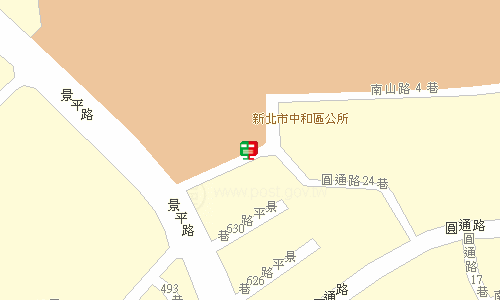 中和郵局郵務股地圖