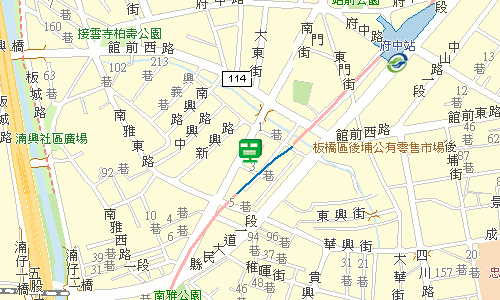 板橋郵局快捷股地圖